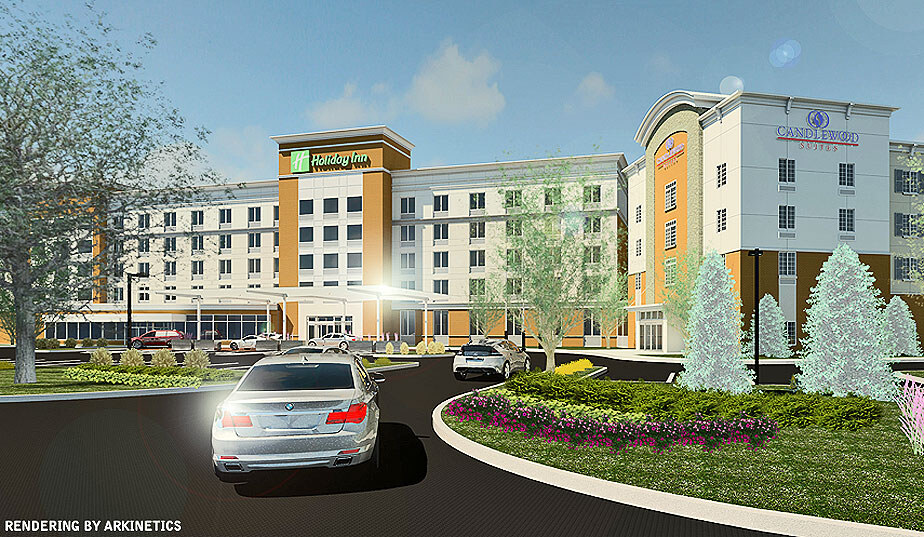 New joint hotel, conference center construction, Joliet, Illinois