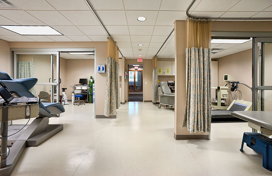Medical clinic redevelopment, interior view of exam rooms, Arlington Heights, Illinois